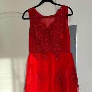 Red formal gown brand new.